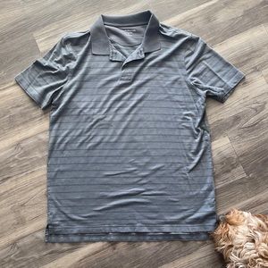 Gray shirt with stripes